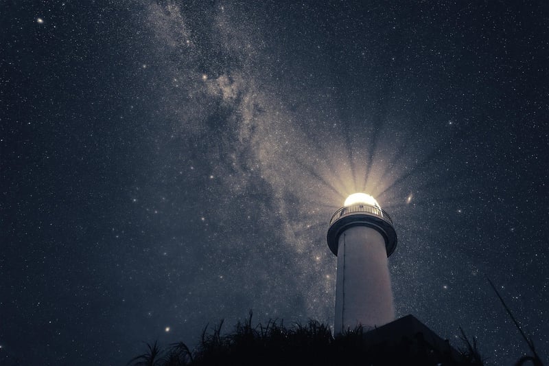 Moonlit Night Sky